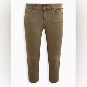 Crop Bombshell Skinny Super Soft High-Rise Jean - Dusty Olive - Plus 12 (C3-4)